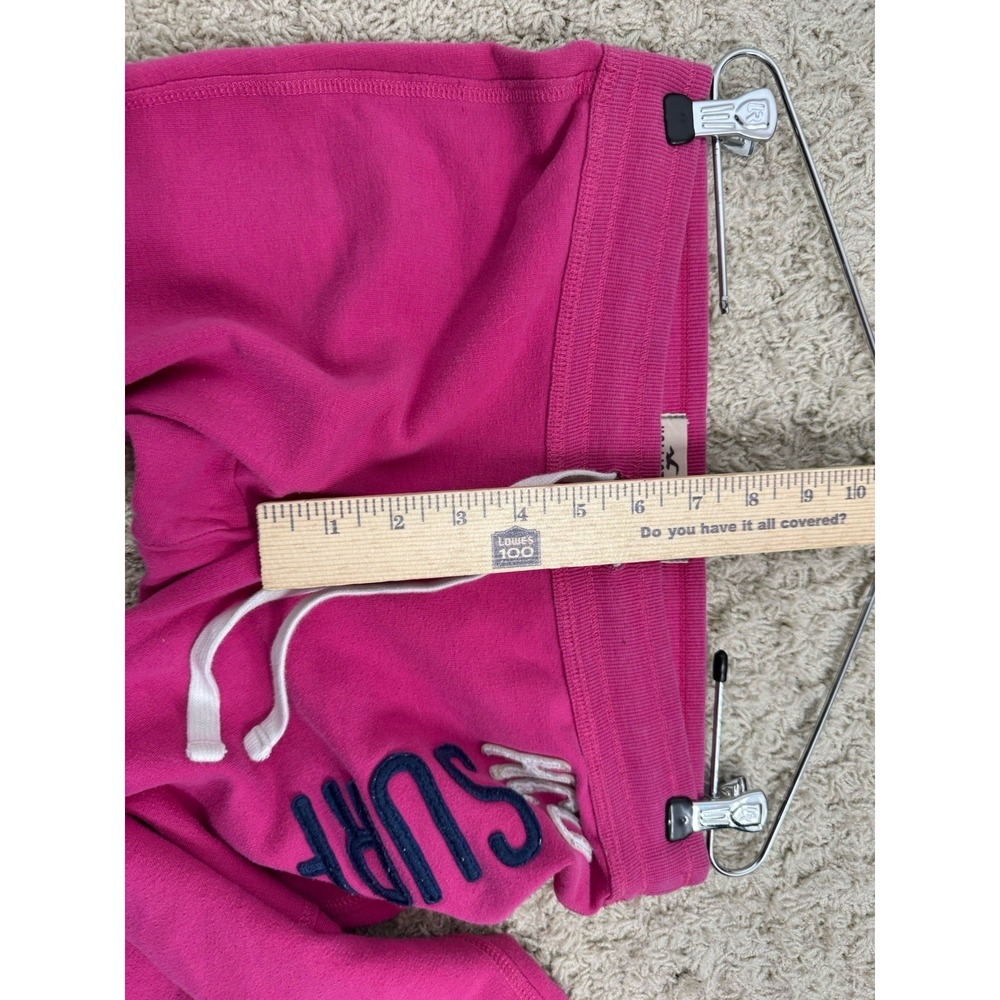 VTG Y2K Hollister Low Rise Straight Leg Sweatpants Womens S HCO Embroidered Pink - Picture 9 of 9